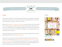 Tablet Screenshot of handmadelibrarian.com